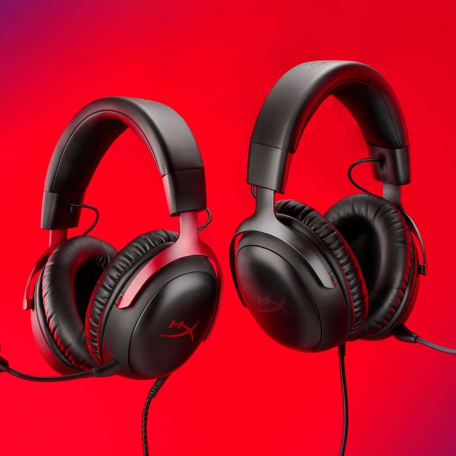 HP HyperX Cloud III Cuffie da gaming (nero-rosso)