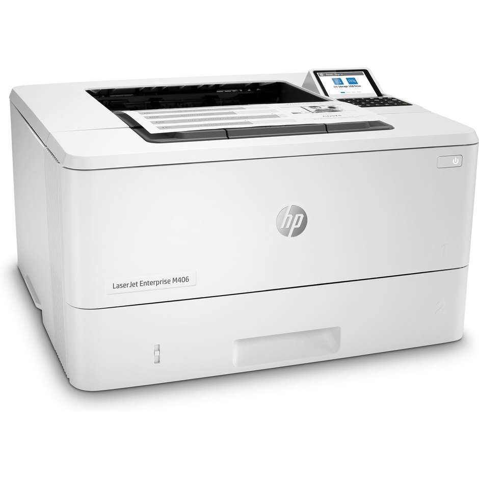 HP LaserJet Enterprise M406dn Stampante Laser Wi-Fi Formato A4 colore bianco