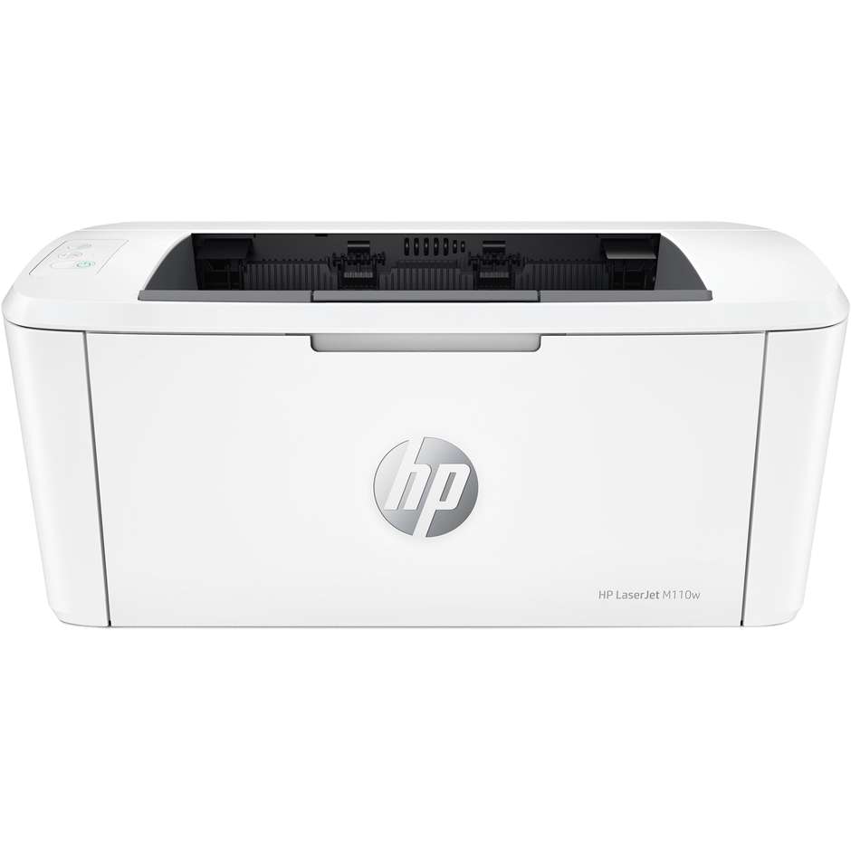HP LaserJet M110w Stampante Laser Monocromatica Compatta A4 Wi-Fi Bluetooth Bianco (7MD66F)