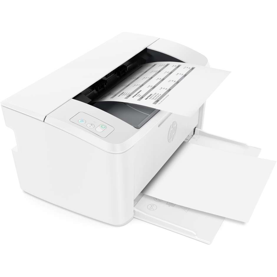 HP LaserJet M110w Stampante Laser Monocromatica Compatta A4 Wi-Fi Bluetooth Bianco (7MD66F)
