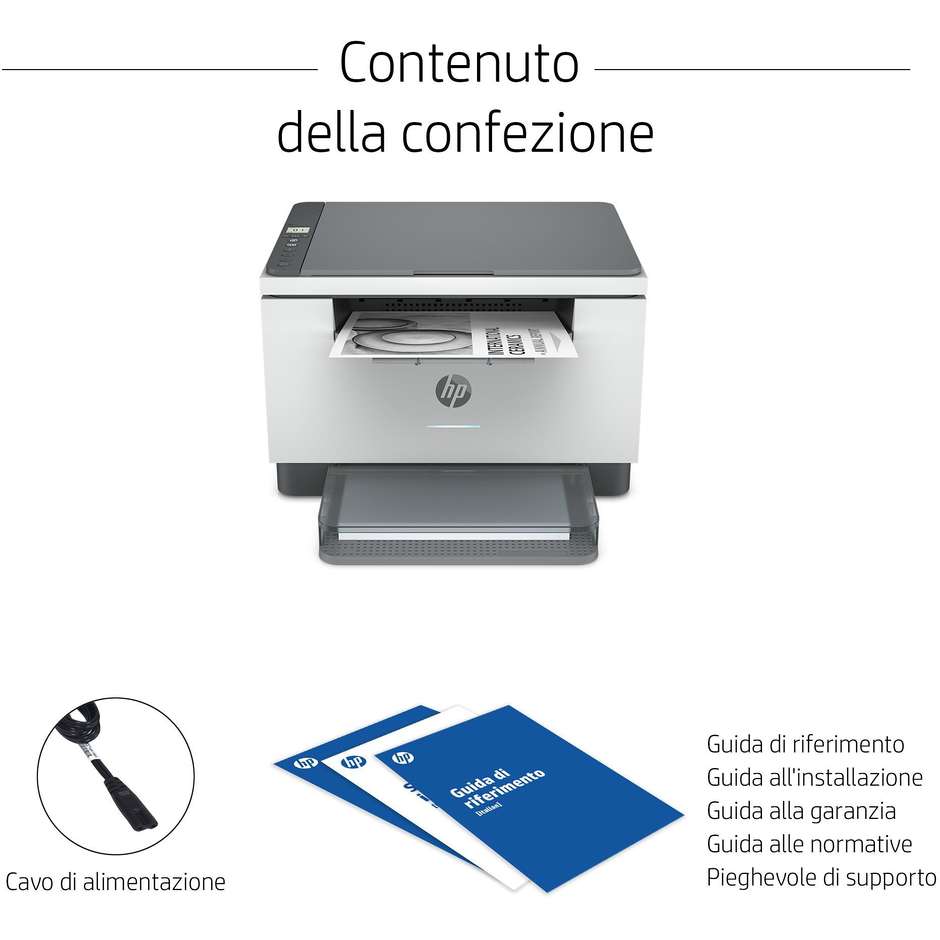 HP LaserJet M234DW Stampante multifunzione 3in1 A4 Wi-Fi Colore Grigio