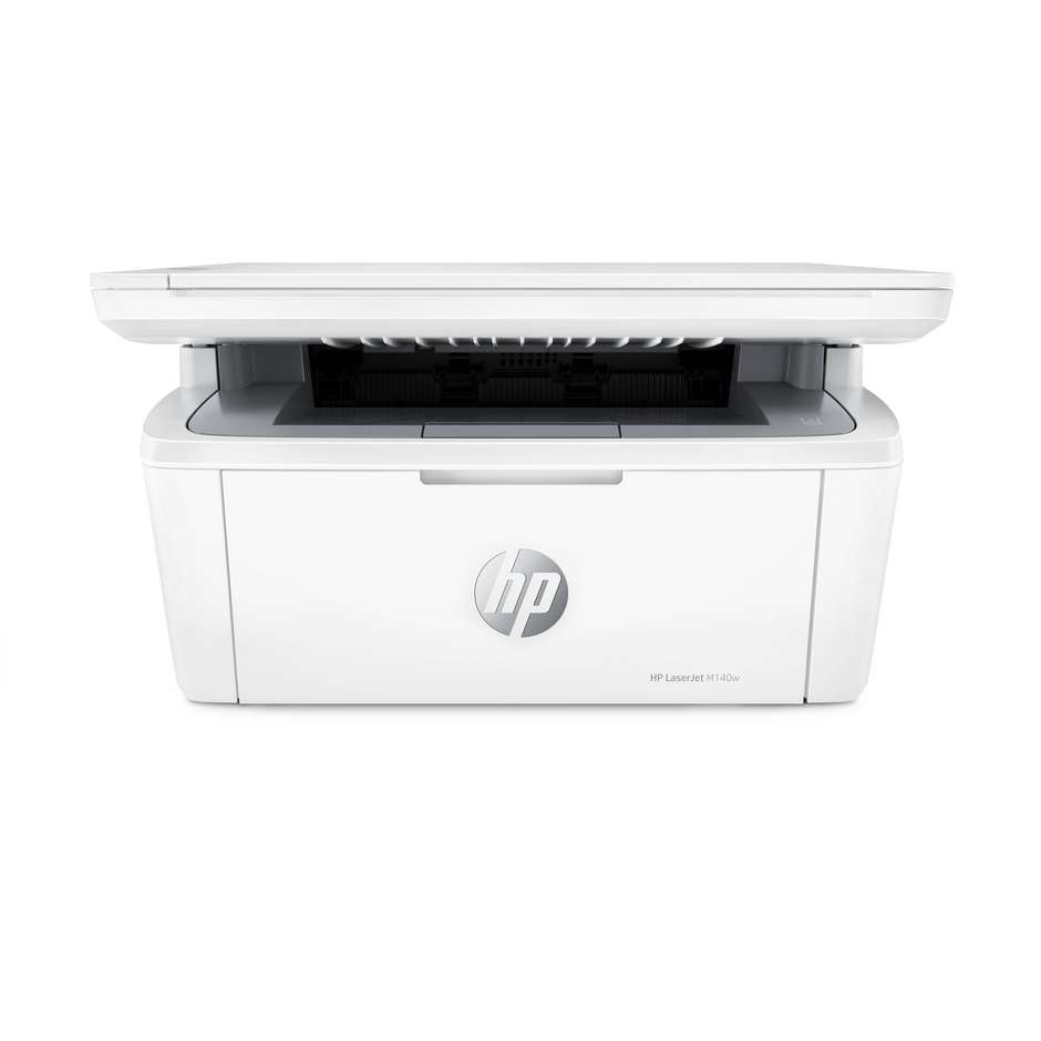HP LaserJet MFP M140w (7MD72F) Stampante Multifunzione Laser Monocromatica 3-in-1 A4 Ultracompatta 20 ppm Wi-Fi Bluetooth HP+ Bianco