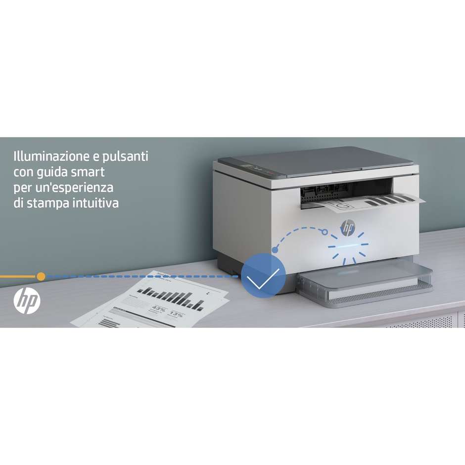 HP LaserJet MFP M234dw Stampante Multifunzione Laser Monocromatica 3-in-1 Fronte/Retro Wi-Fi Ethernet 29 ppm 6GW99F