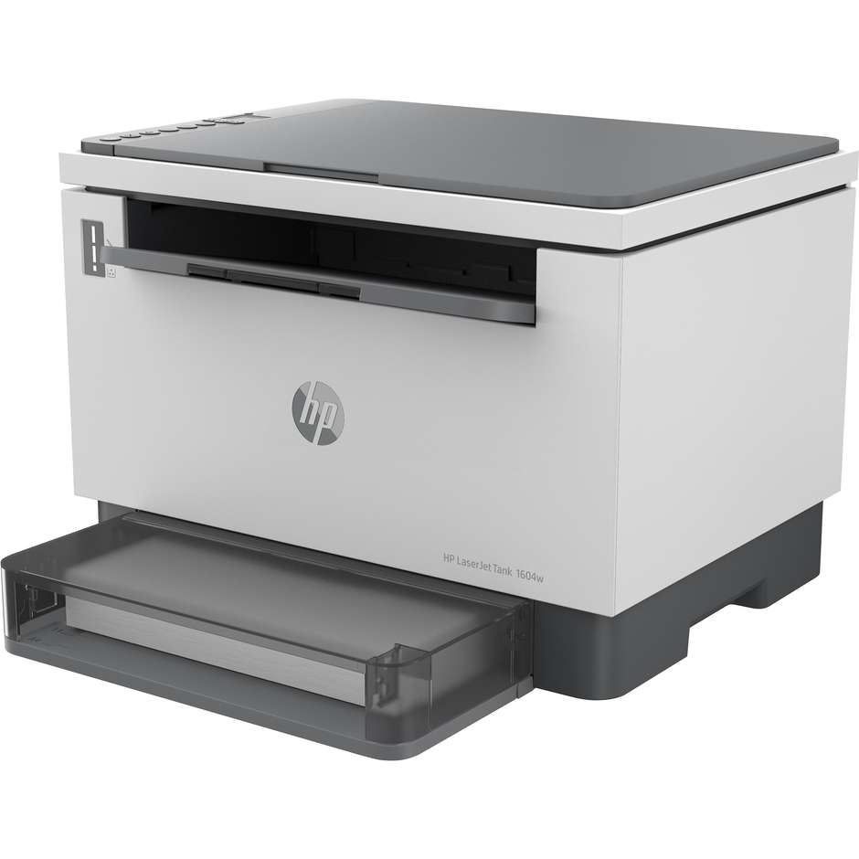 HP LaserJet Tank MFP 1604w Stampante Multifunzione Laser con Serbatoio Ricaricabile Fino a 5000 Pagine Wi-Fi Bianco 2R319A