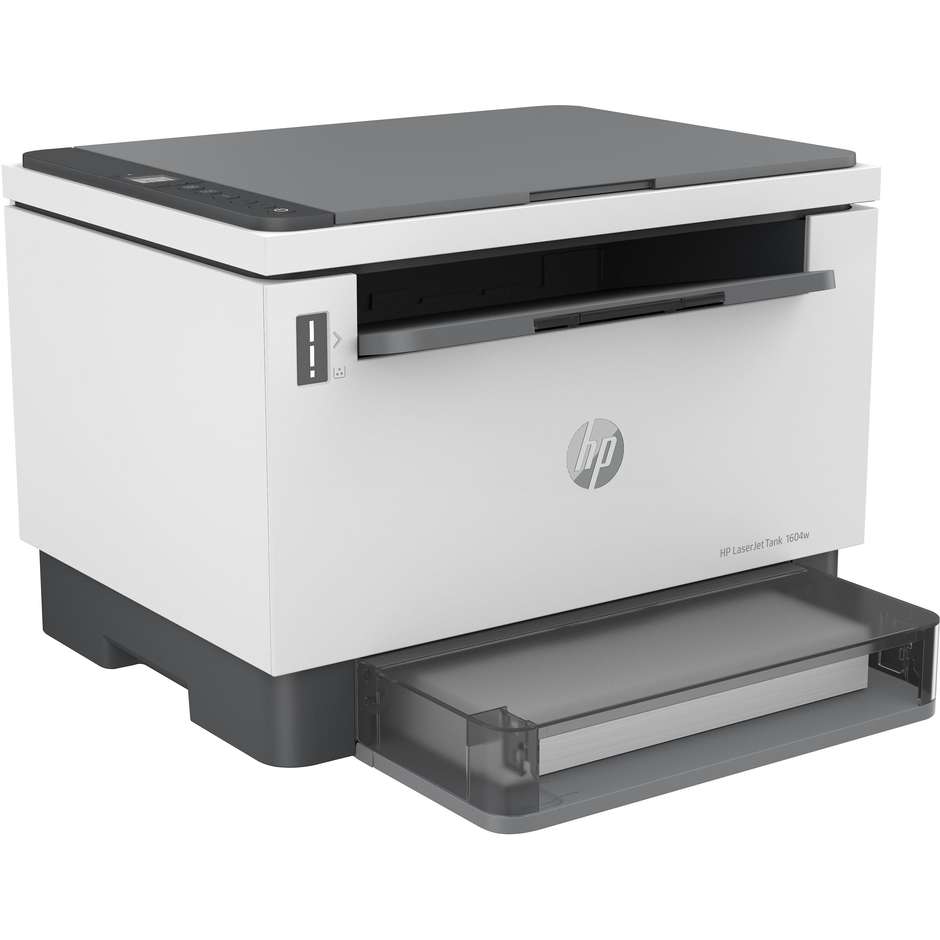 HP LaserJet Tank MFP 1604w Stampante Multifunzione Laser con Serbatoio Ricaricabile Fino a 5000 Pagine Wi-Fi Bianco 2R319A