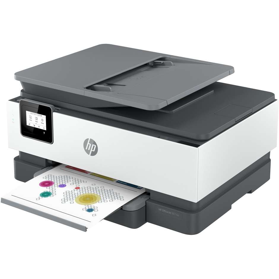 HP OfficeJet 8014e Multifunzione 3-in-1 Inkjet ADF A4 Fronte/Retro Automatico Wi-Fi Grigio/Bianco