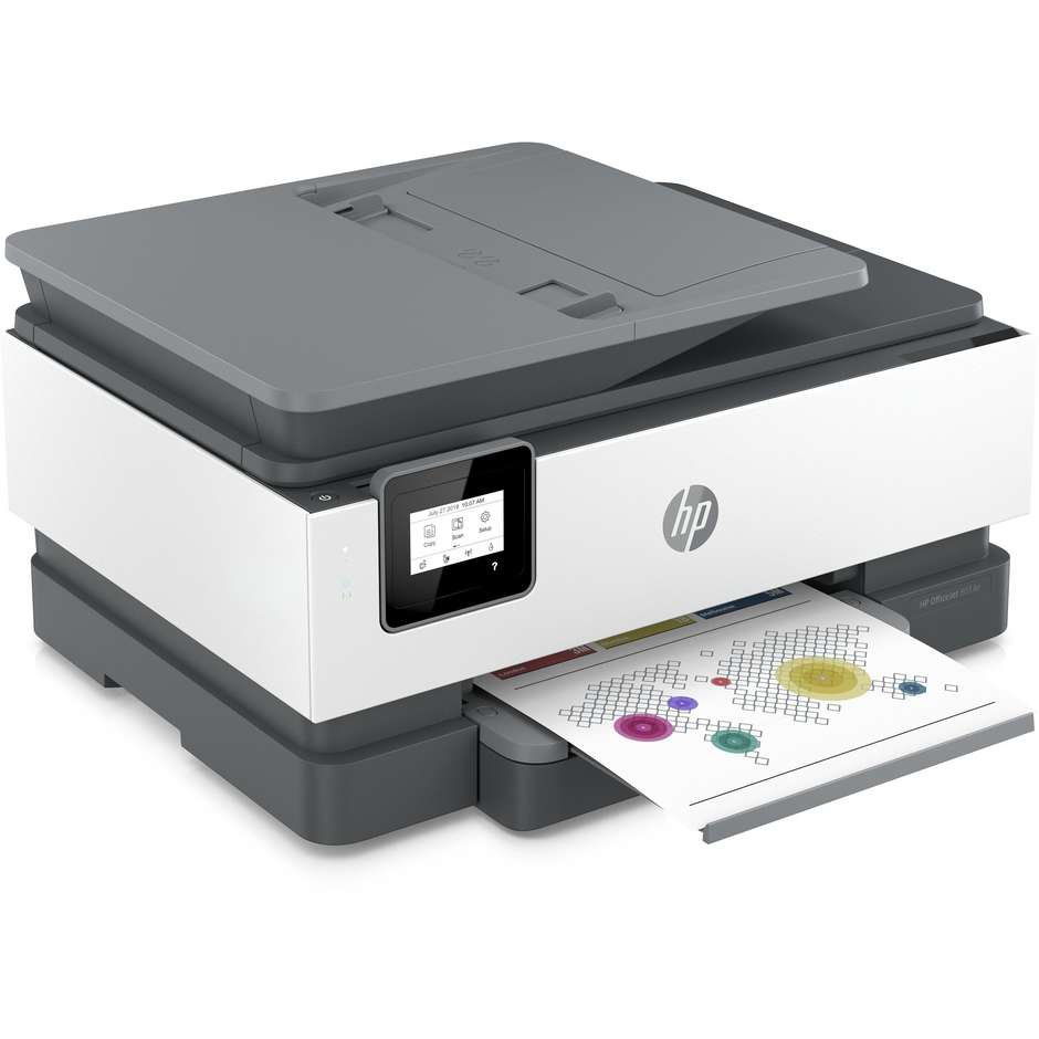 HP OfficeJet 8014e Multifunzione 3-in-1 Inkjet ADF A4 Fronte/Retro Automatico Wi-Fi Grigio/Bianco