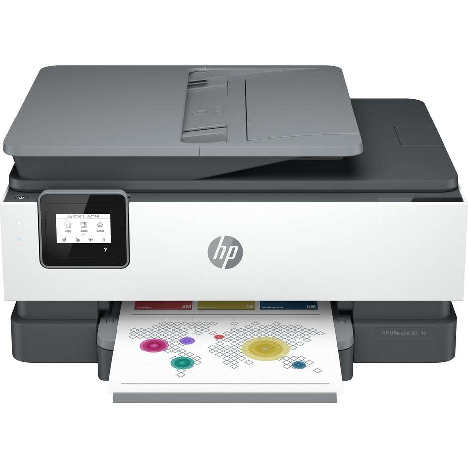 HP OfficeJet 8014e multifunzione A4 a colori, Wi-Fi, duplex automatico e ADF 35 fogli
