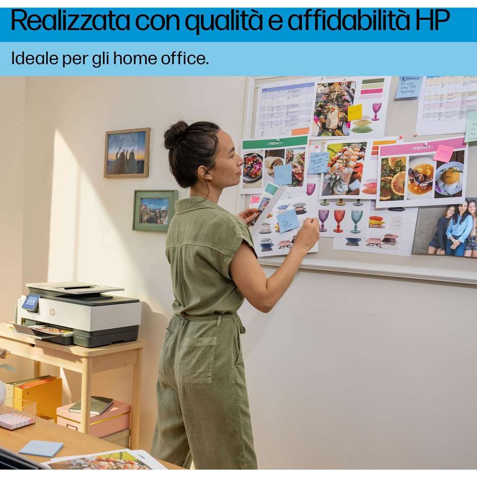 HP OfficeJet Pro 8125e Multifunzione 3-in-1 Inkjet ADF Touchscreen A4 Fronte/Retro Automatico Wi-Fi Ethernet Nero