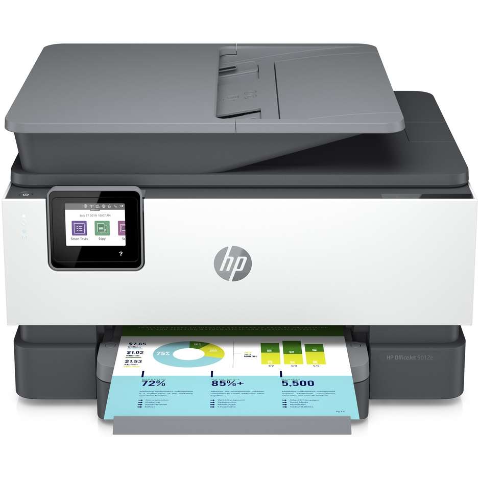 HP OfficeJet Pro 9012e Stampante inkjet multifunzione a colori 4in1 Wifi colore bianco e grigio