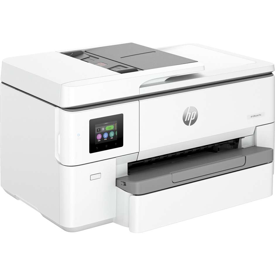 HP OfficeJet Pro 9720e (53N95B) Stampante Multifunzione Inkjet Professionale Grandi Formati A3/A4 3-in-1 ADF 35 Fogli Fronte/Retro Automatico Touchscreen Wi-Fi Bianco
