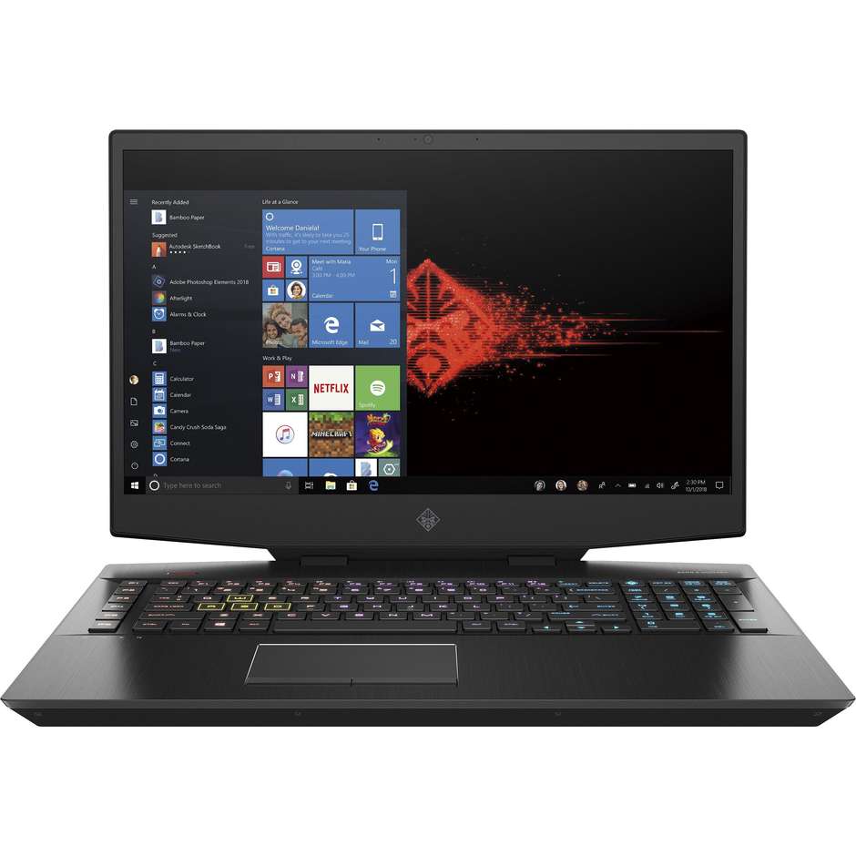 HP Omen 17-cb0028nl Notebook 17,3" Intel Core i7-9750H Ram 16 GB SSD 512 GB Windows 10