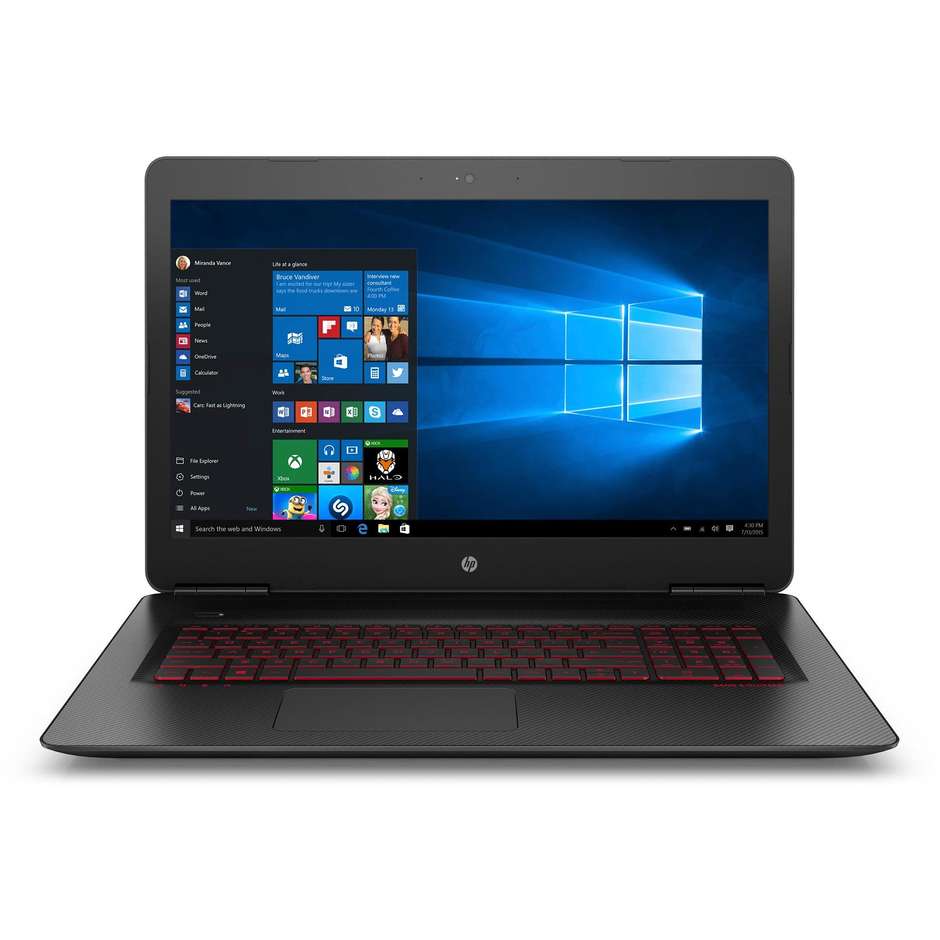 HP OMEN 17-w204nl colore Nero Notebook Windows 10 Home