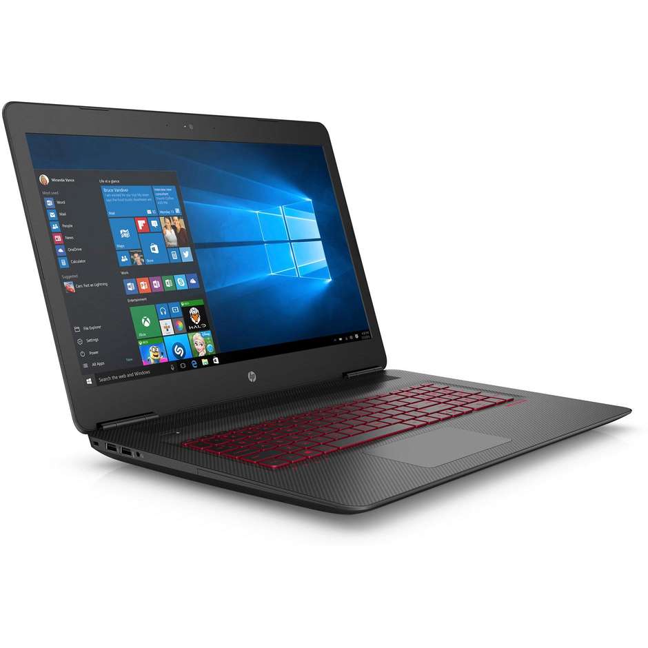 HP OMEN 17-w204nl colore Nero Notebook Windows 10 Home
