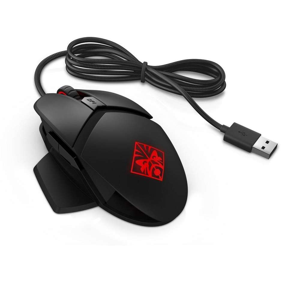HP OMEN Reactor Mouse ergonomico USB colore nero