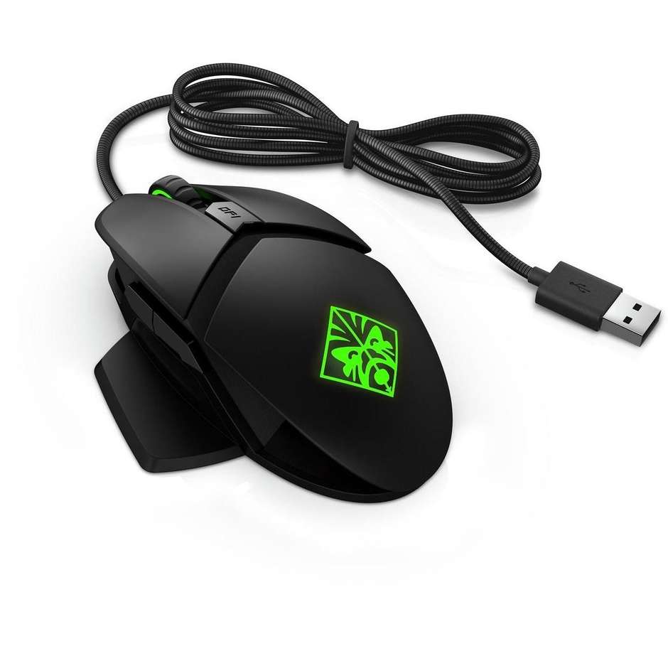 HP OMEN Reactor Mouse ergonomico USB colore nero