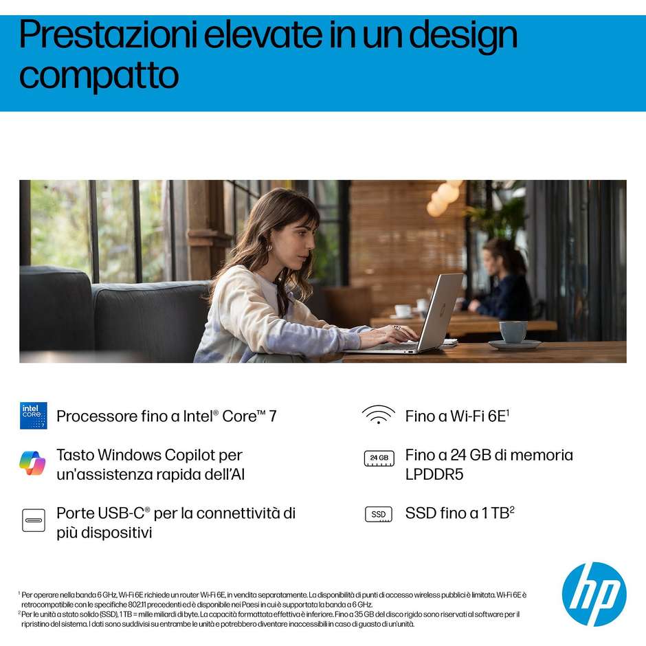 HP OmniBook 5 Flip 14-fp0012nlx 2-in-1 14″ touch, Core i3-1315U, 8 GB, SSD 512 GB