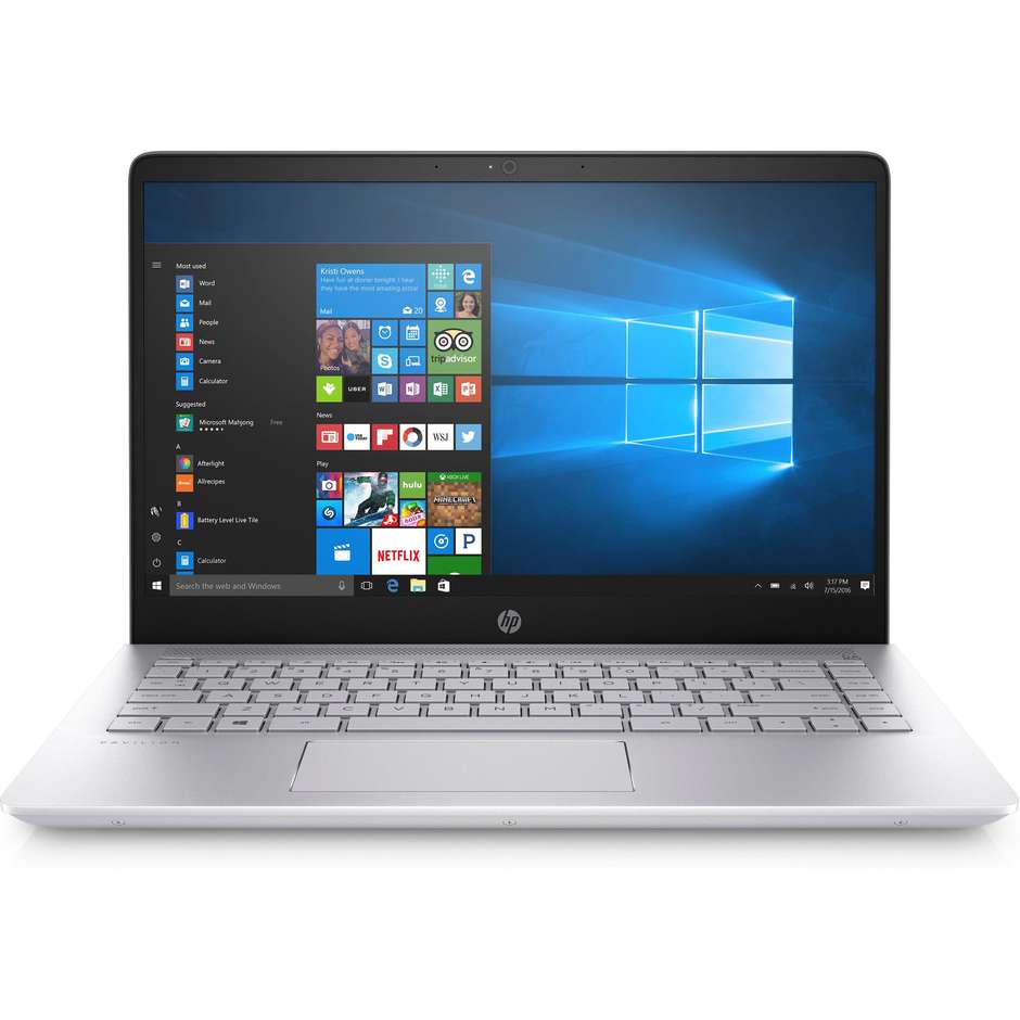 HP Pavilion 14-bf102nl colore Argento Notebook Windows 10 Home 64