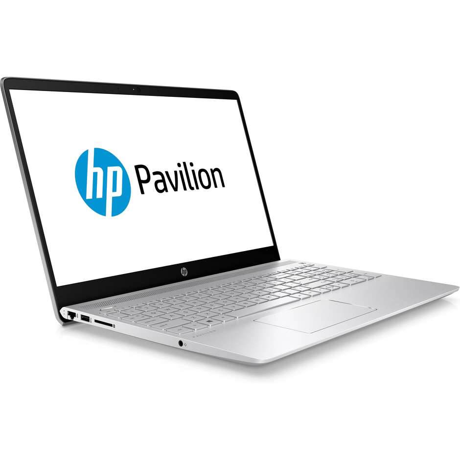 HP Pavilion 15-CK039NL Notebook 15,6" Full HD Intel Core i7-8550U RAM 8 GB SSD 512 GB colore Argento