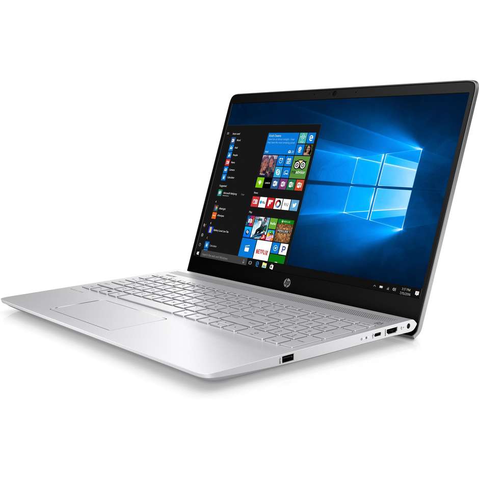 HP Pavilion 15-CK039NL Notebook 15,6" Full HD Intel Core i7-8550U RAM 8 GB SSD 512 GB colore Argento
