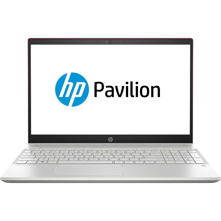 HP Pavilion 15-cs0994nl Notebook 15.6" Full HD Intel Core i7 Ram 16 GB DDR4 Hard Disk SSD 256 GB Colore Bordeaux/ Argento