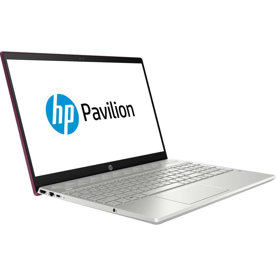 HP Pavilion 15-cs0994nl Notebook 15.6" Full HD Intel Core i7 Ram 16 GB DDR4 Hard Disk SSD 256 GB Colore Bordeaux/ Argento