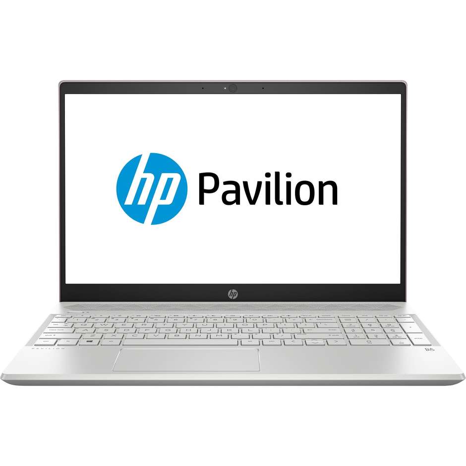 HP Pavilion 15-cs0995nl Notebook 15.6" Windows 10 Home Intel Core i7 Ram 16GB Hard Disk SSD 256GB Colore Rosa/ Argento