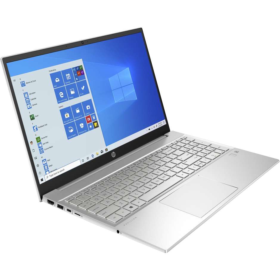 HP Pavilion 15-eh0018nl Notebook 15,6'' Full HD AMD Ryzen 7 Ram 12 Gb 512 Gb Windows 10 Home colore argento