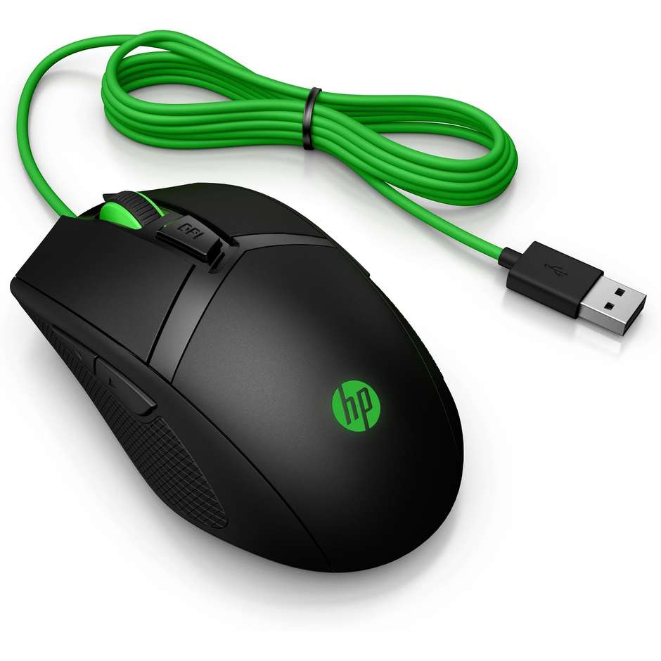 HP Pavilion Gaming 300 Mouse ergonomico USB colore nero