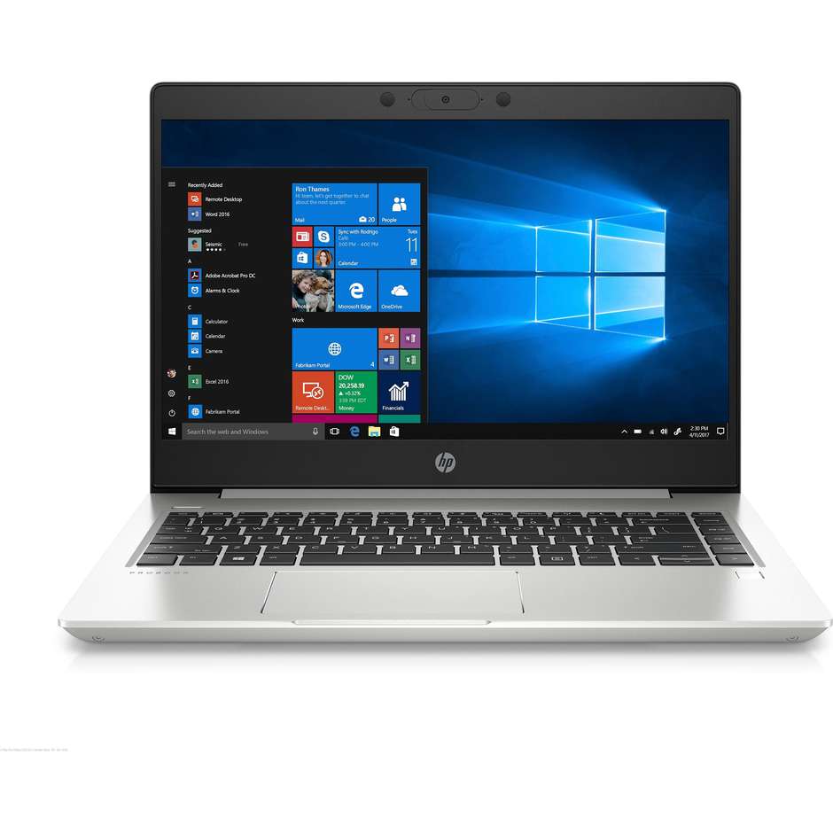 HP Probook 440 G7 Notebook 14'' FHD Core i5-10 Ram 8 Gb SSD 512 Gb Windows 10 Pro colore silver