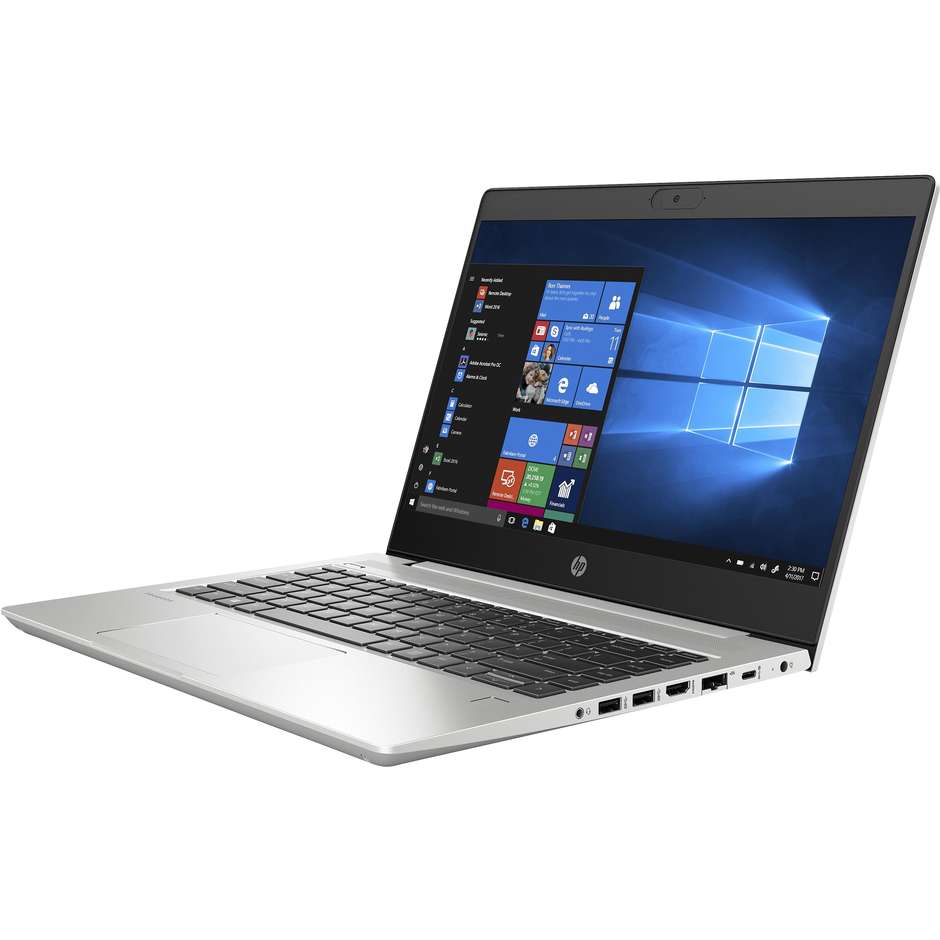 HP Probook 440 G7 Notebook 14'' FHD Core i7-10 Ram 8 Gb SSD 256 Gb Windows 10 Pro colore silver