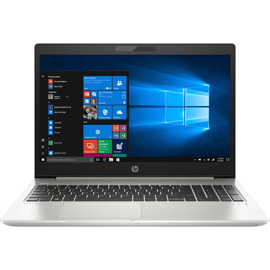 HP ProBook 450 G6 Notebook 15.6" Intel Core i5-8265U Ram 8 GB SSD 156 GB Windows 10 Pro