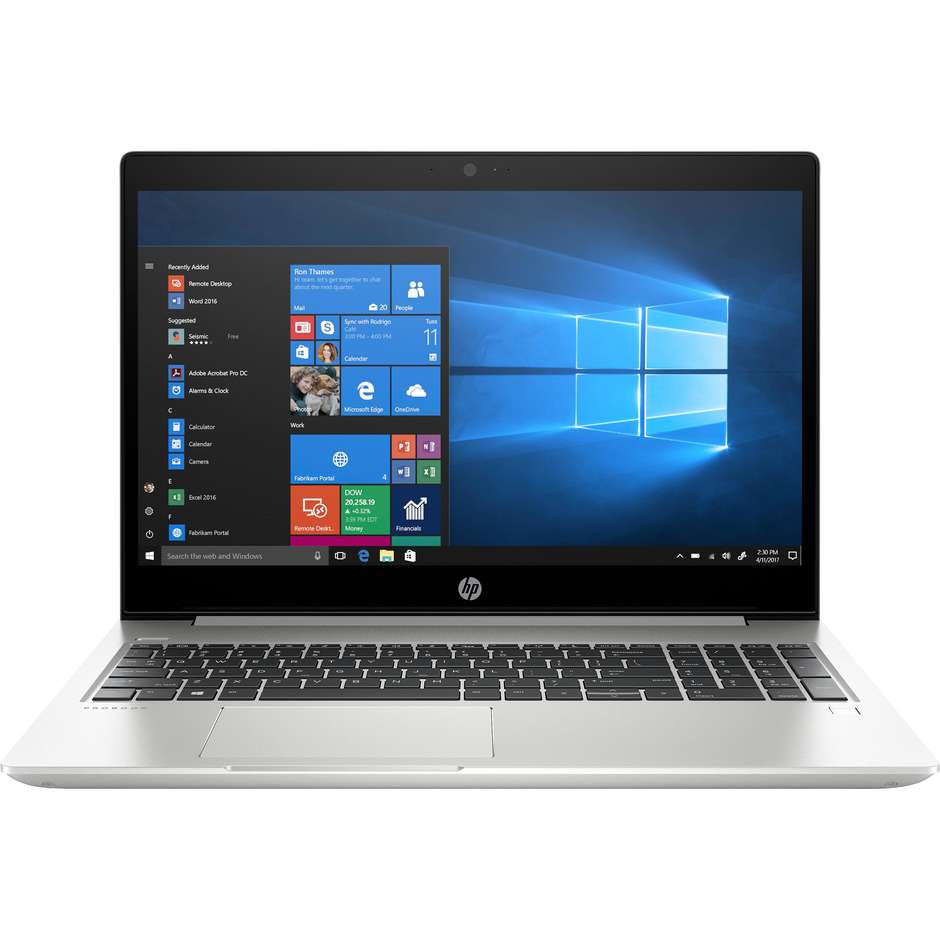 HP Probook 455R G6 Notebook 15,6'' FHD AMD Rayzen 7 Ram 16 Gb SSD 512 Gb Windows 10 Pro colore silver