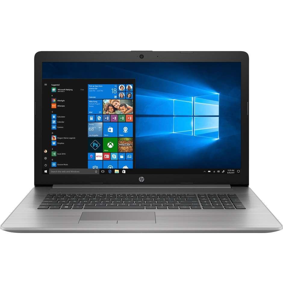 HP Probook 470 G7 Notebook 17,3'' FHD Core i5-10 Ram 8 Gb SSD 256 Gb Windows 10 Pro colore silver