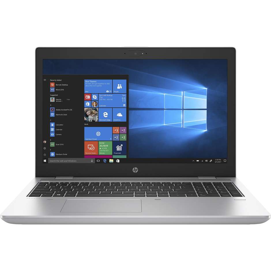 HP ProBook 650 G4 Notebook 15,6" Intel i5-8250U Ram 8 GB SSD 256 GB colore Argento