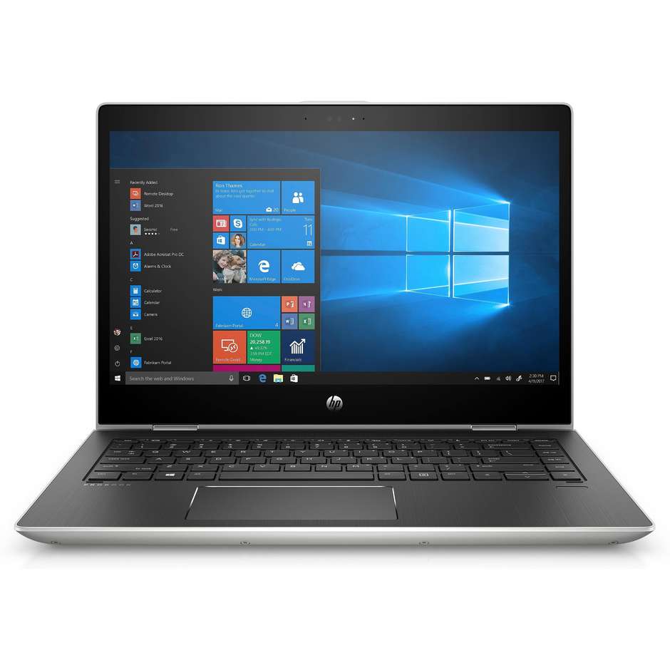 HP ProBook x360 440 G1 Notebook 2in1 14" Intel Core i5-7200U Ram 8 GB SSD 256 GB Windows 10 Professional