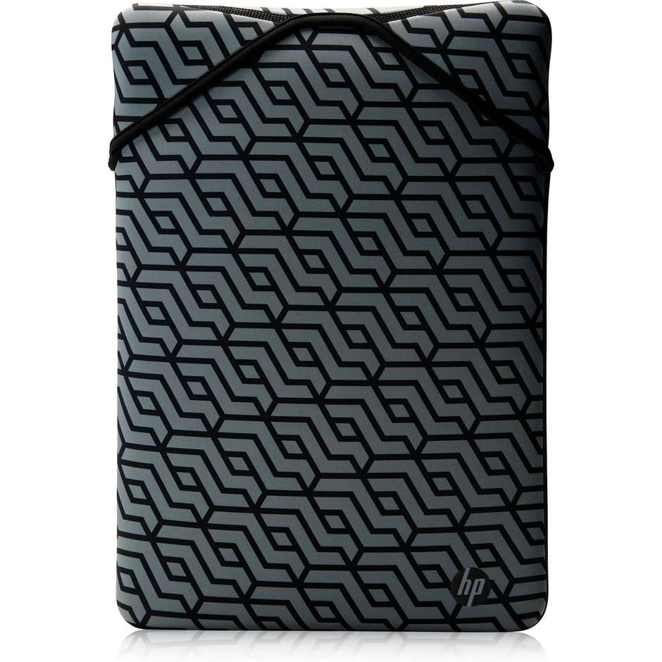 HP Reversible Protective Geo Custodia notebook 15,6 pollici reversibile nera e grigia