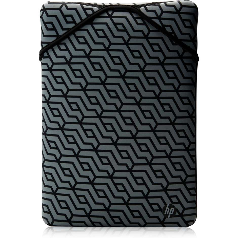 HP Reversible Protective Sleeve 15.6" Geo (2F2L0AA) Custodia Neoprene Reversibile Geometrico/Nero