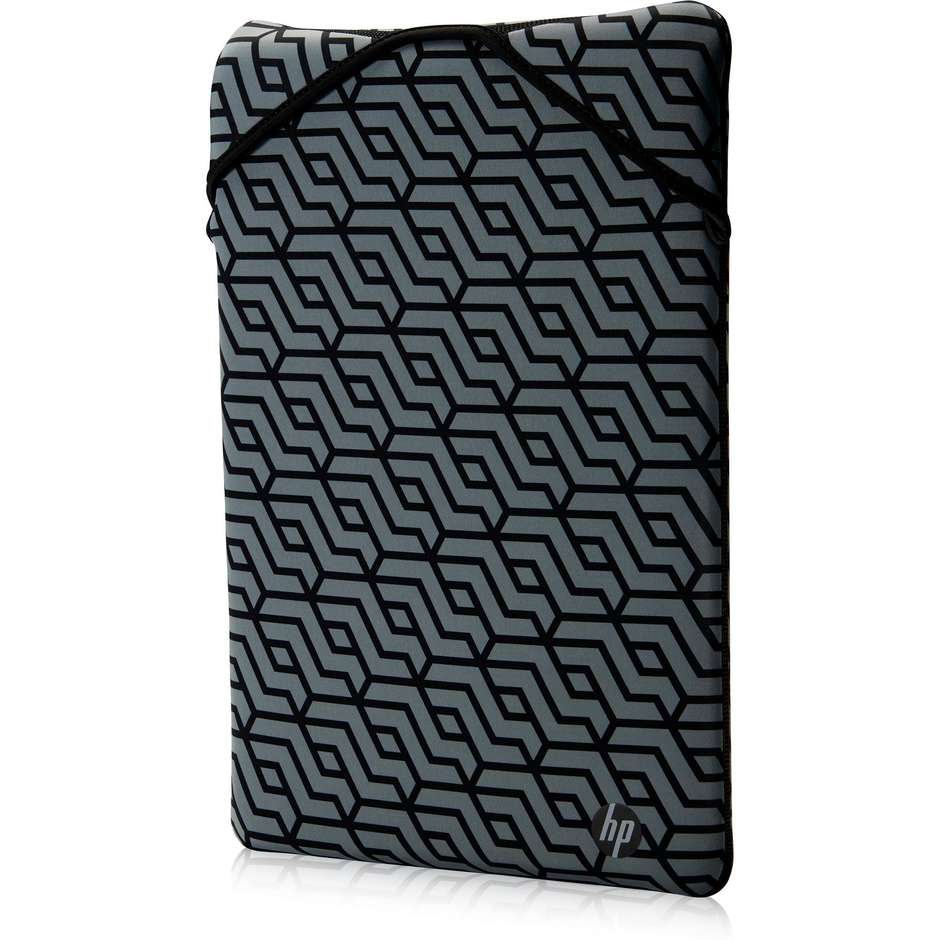 HP Reversible Protective Sleeve 15.6" Geo (2F2L0AA) Custodia Neoprene Reversibile Geometrico/Nero