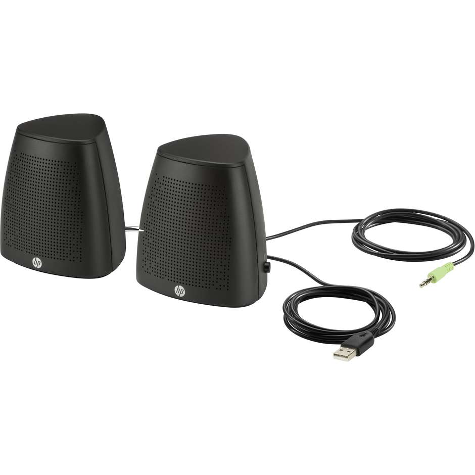 hp s3100 stereo speakers - black