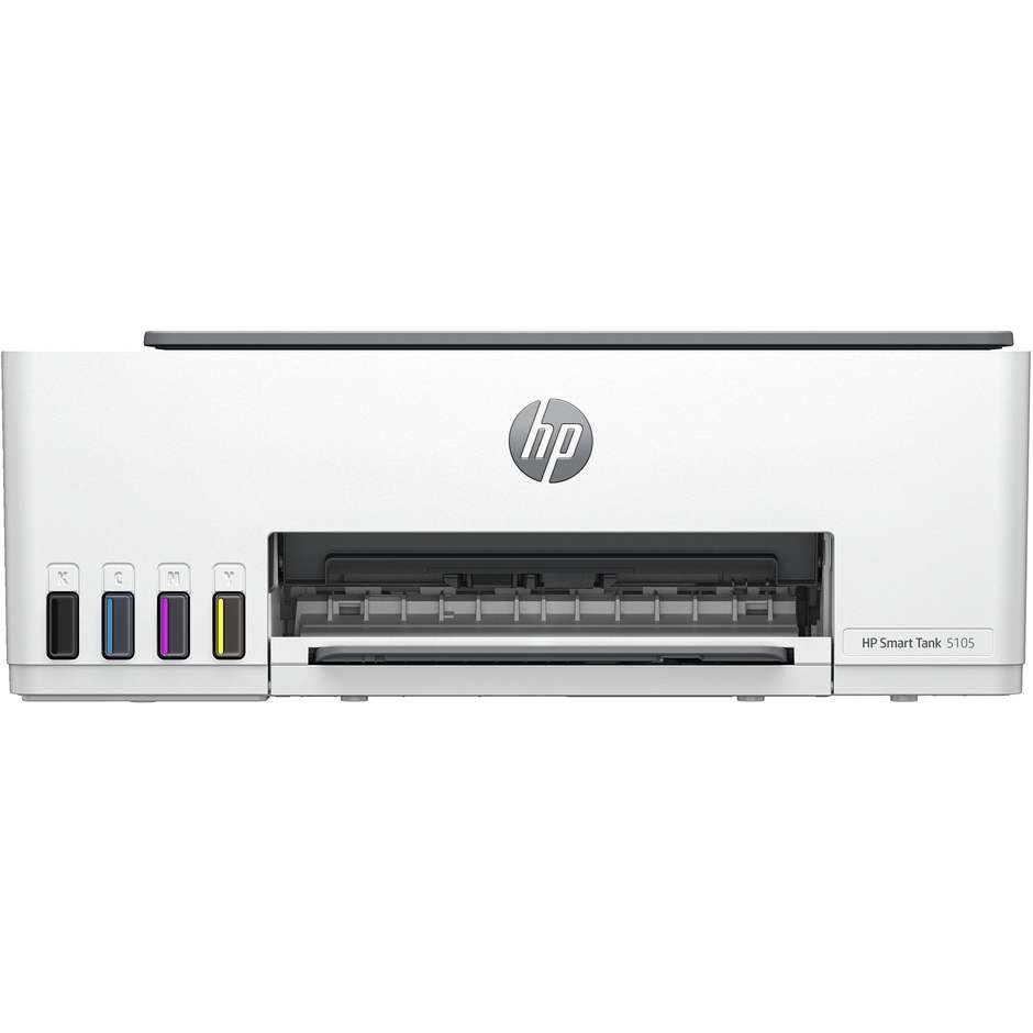 HP Smart Tank 5105 (1F3Y3A) Stampante Multifunzione Inkjet 3-in-1 A4 a Serbatoi Ricaricabili Wi-Fi Auto-Healing Sensori Livello Inchiostro HP Smart Bianco