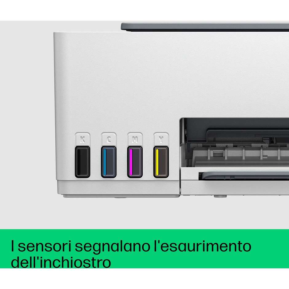 HP Smart Tank 5105 Multifunzione 3-in-1 Inkjet Serbatoi Ricaricabili A4 Wi-Fi USB Bianco (1F3Y3A)