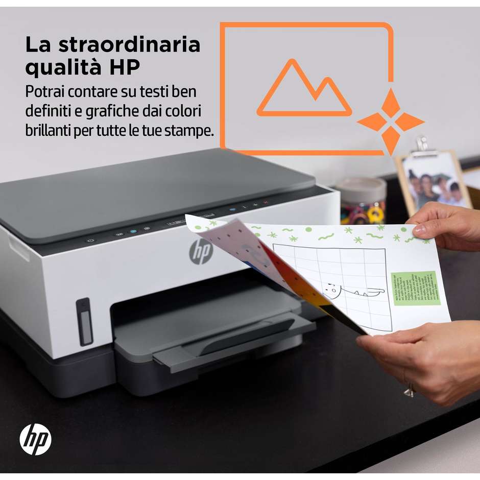 HP Smart Tank 7005 Multifunzione 3-in-1 Inkjet Serbatoi Ricaricabili A4 Fronte/Retro Automatico Wi-Fi Bianco/Grigio