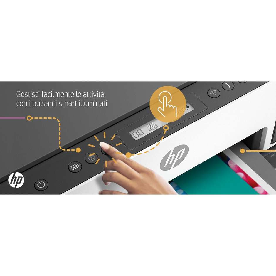 HP Smart Tank 7005 Multifunzione 3-in-1 Inkjet Serbatoi Ricaricabili A4 Fronte/Retro Automatico Wi-Fi Bianco/Grigio