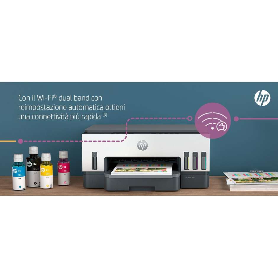 HP Smart Tank 7005 multifunzione A4 a colori, serbatoi d'inchiostro, Wi-Fi e duplex