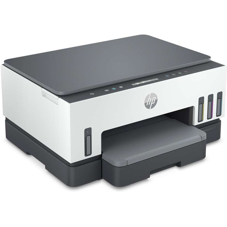 HP SMARTT7005 Stampante Multifunzione 3-in-1 Wi-Fi Formato A4 Wireless colore bianco e grigio