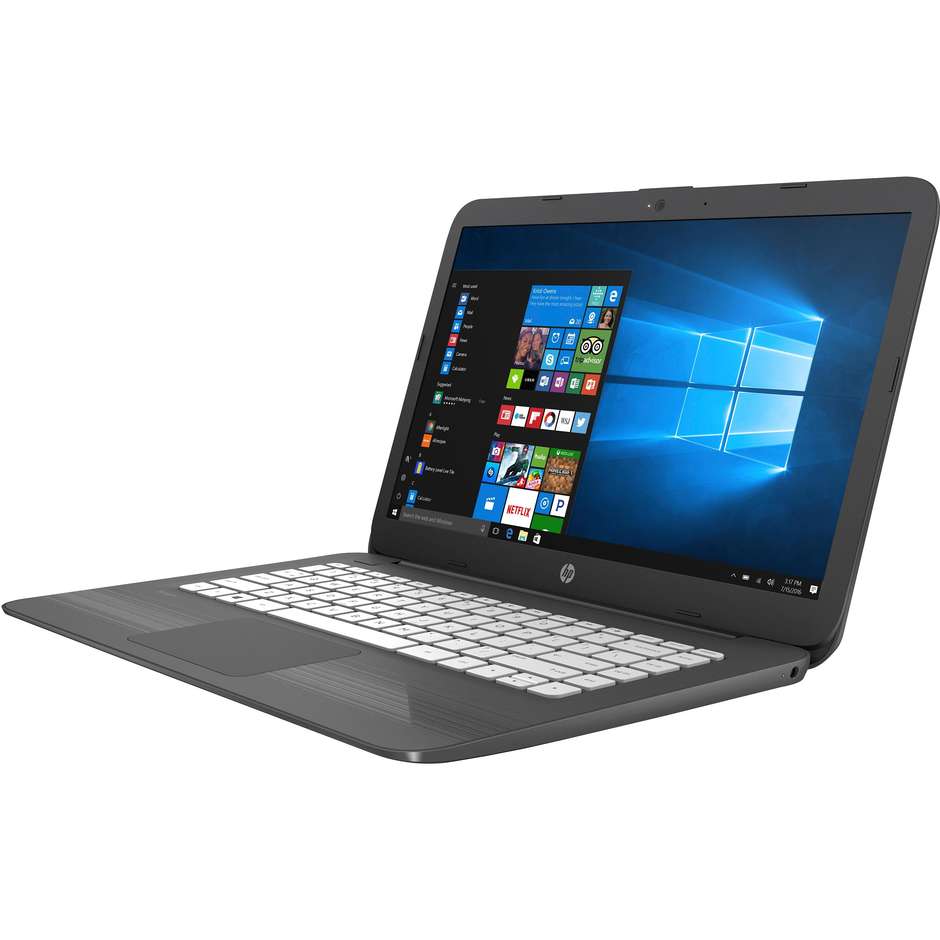 HP Stream 14-cb100nl Notebook 14" Intel Celeron N4000 Ram 4 GB eMMC 64 GB Windows 10 Home