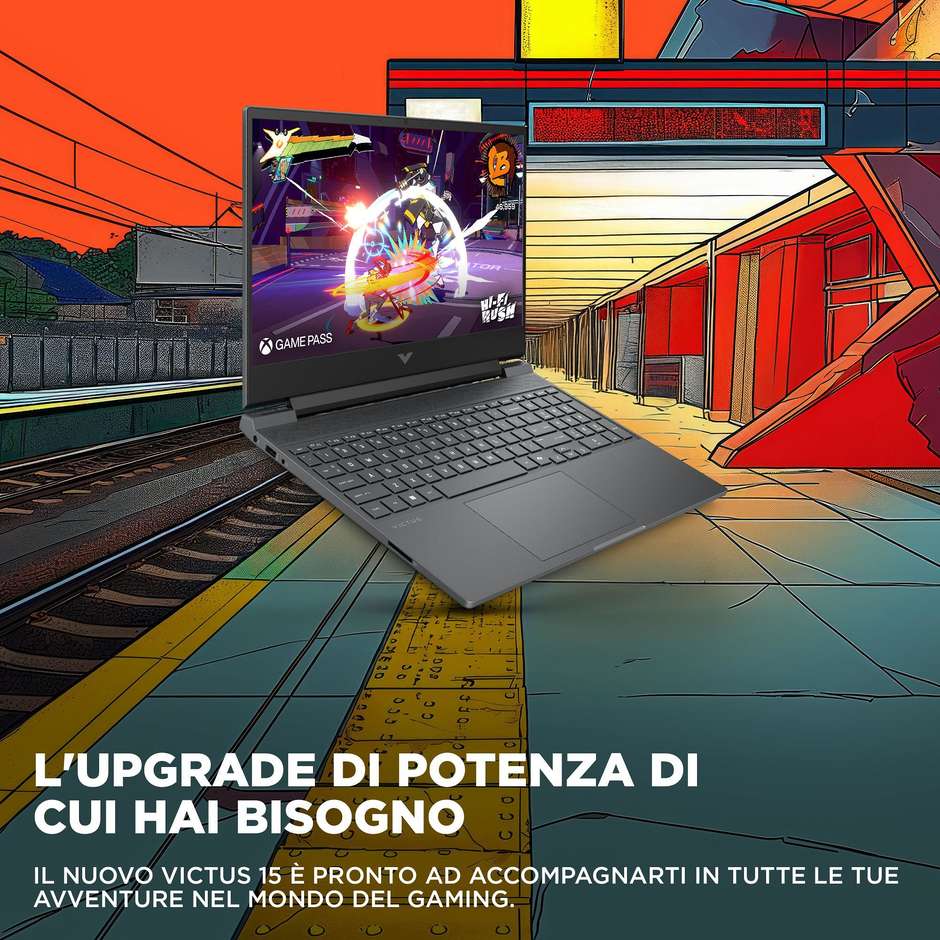 HP Victus Gaming 15-FA2029NL Computer portatile 15.6" Full HD Ram 16 GB Memoria 512 GB Windows 11 Home Colore Nero