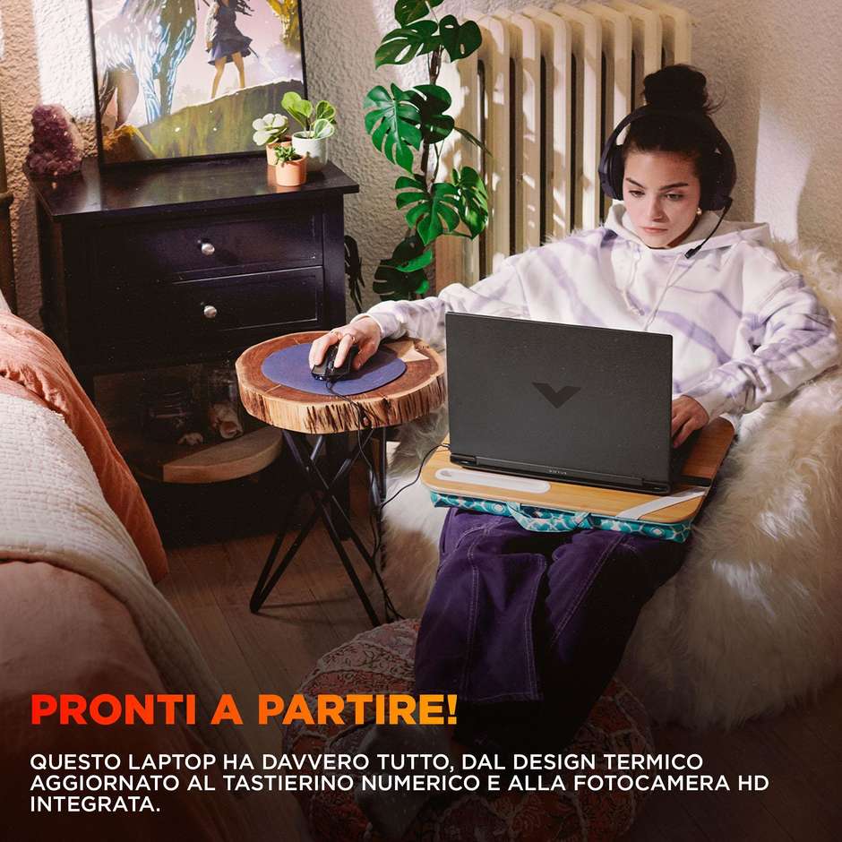 HP Victus Gaming 15-FA2029NL Computer portatile 15.6" Full HD Ram 16 GB Memoria 512 GB Windows 11 Home Colore Nero