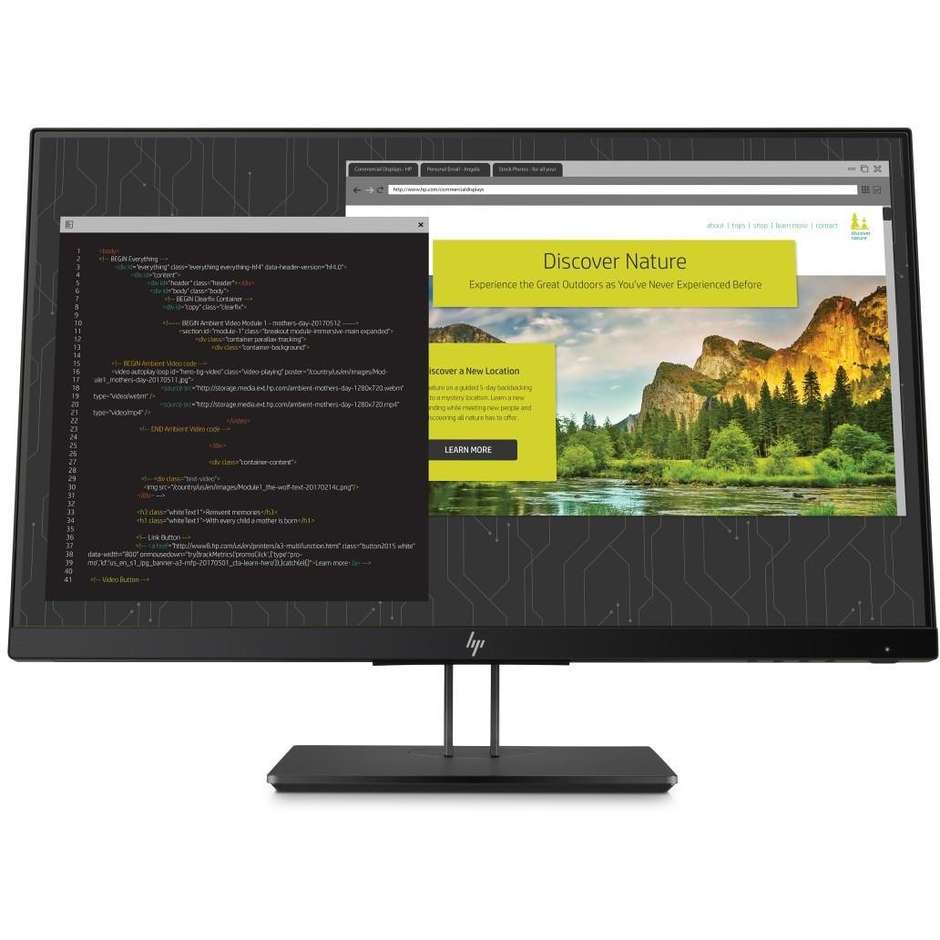 HP Z24nf G2 Monitor PC 23,8" Full HD 1 HDMI classe A colore nero